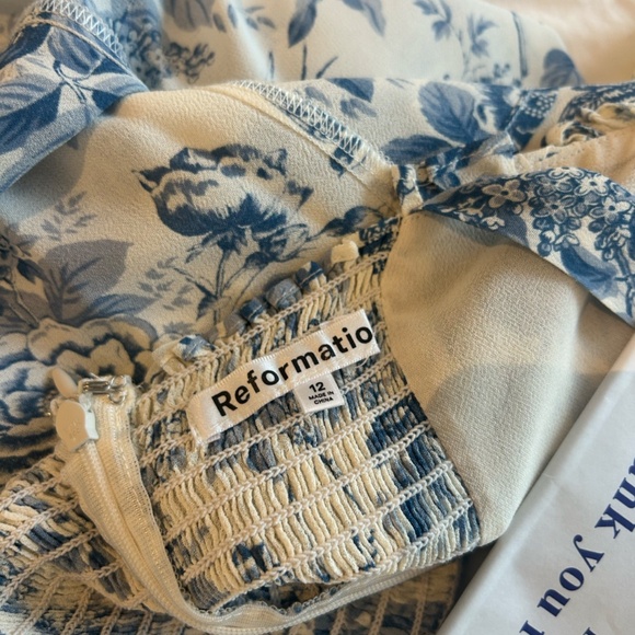 Reformation Nikita Dress in Pompadour - Size 12 - Picture 8 of 8